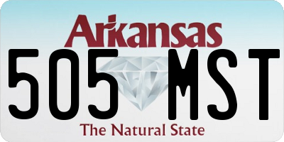 AR license plate 505MST