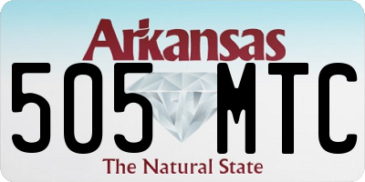 AR license plate 505MTC