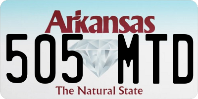 AR license plate 505MTD