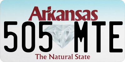 AR license plate 505MTE