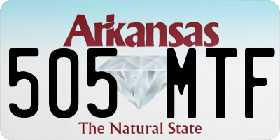 AR license plate 505MTF