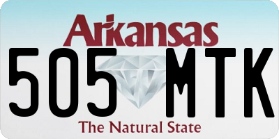 AR license plate 505MTK
