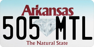 AR license plate 505MTL