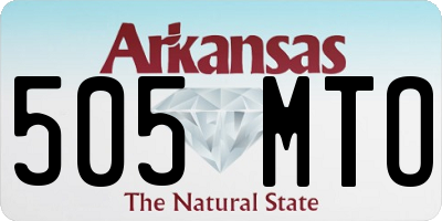 AR license plate 505MTO