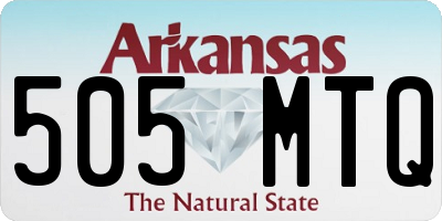 AR license plate 505MTQ