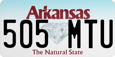 AR license plate 505MTU