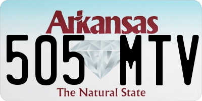 AR license plate 505MTV