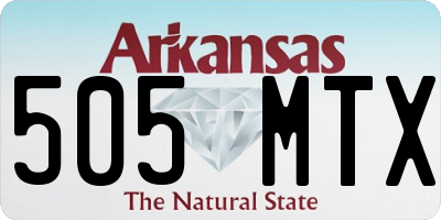 AR license plate 505MTX