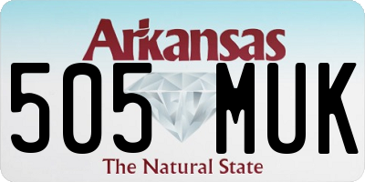 AR license plate 505MUK