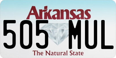 AR license plate 505MUL