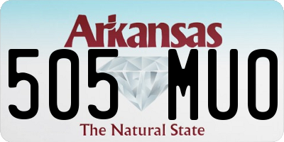 AR license plate 505MUO
