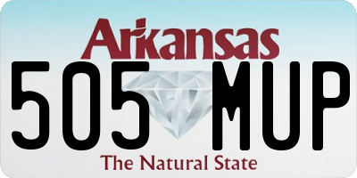 AR license plate 505MUP