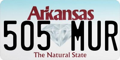 AR license plate 505MUR