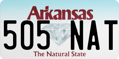 AR license plate 505NAT