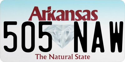 AR license plate 505NAW