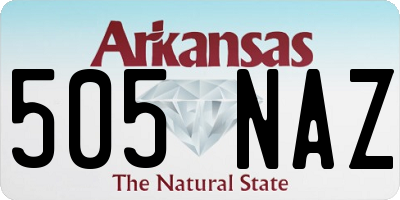 AR license plate 505NAZ