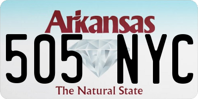 AR license plate 505NYC