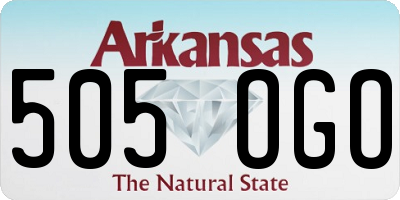 AR license plate 505OGO
