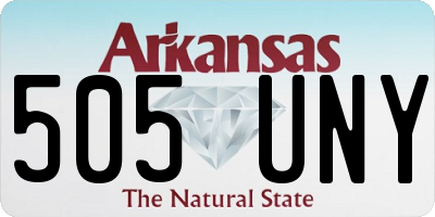 AR license plate 505UNY
