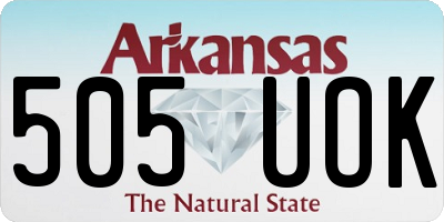 AR license plate 505UOK