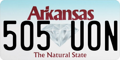 AR license plate 505UON