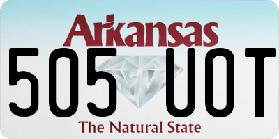 AR license plate 505UOT