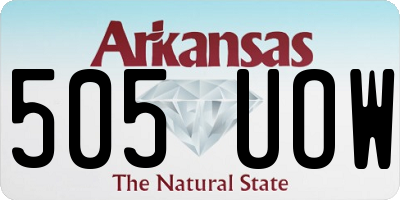AR license plate 505UOW
