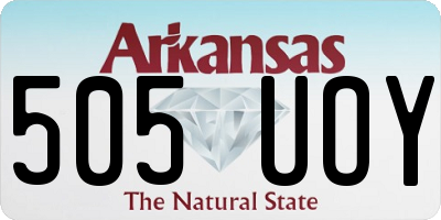 AR license plate 505UOY