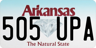 AR license plate 505UPA