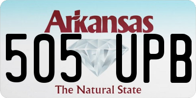 AR license plate 505UPB