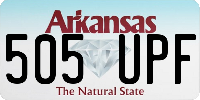 AR license plate 505UPF