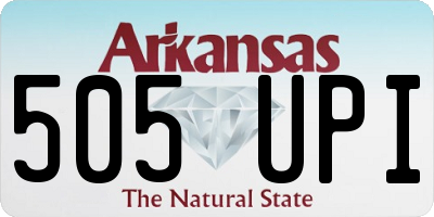 AR license plate 505UPI