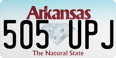 AR license plate 505UPJ