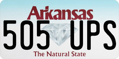 AR license plate 505UPS