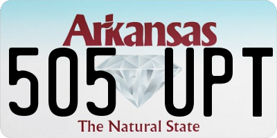 AR license plate 505UPT