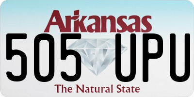 AR license plate 505UPU