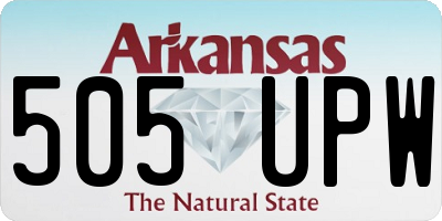 AR license plate 505UPW