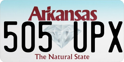 AR license plate 505UPX