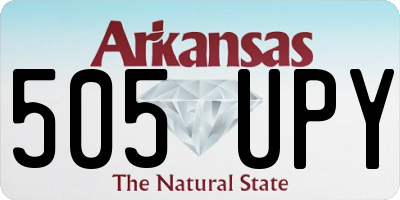 AR license plate 505UPY