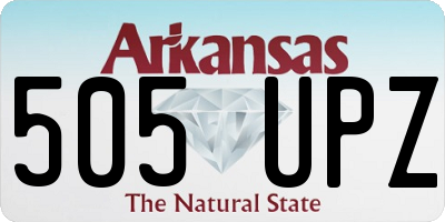 AR license plate 505UPZ