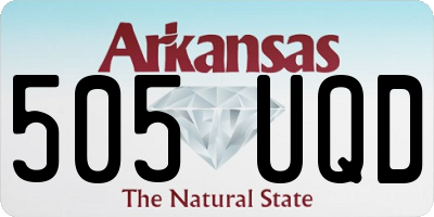 AR license plate 505UQD