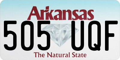 AR license plate 505UQF