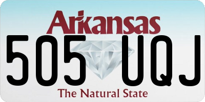 AR license plate 505UQJ