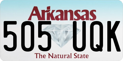 AR license plate 505UQK