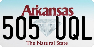AR license plate 505UQL