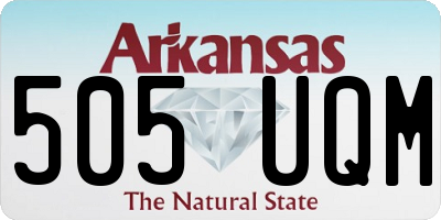 AR license plate 505UQM