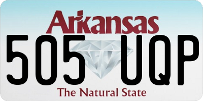 AR license plate 505UQP