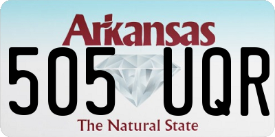 AR license plate 505UQR