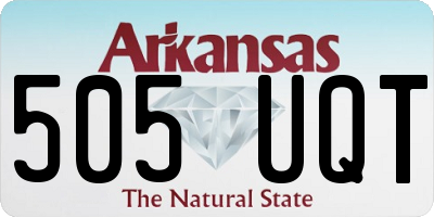 AR license plate 505UQT