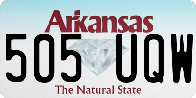 AR license plate 505UQW